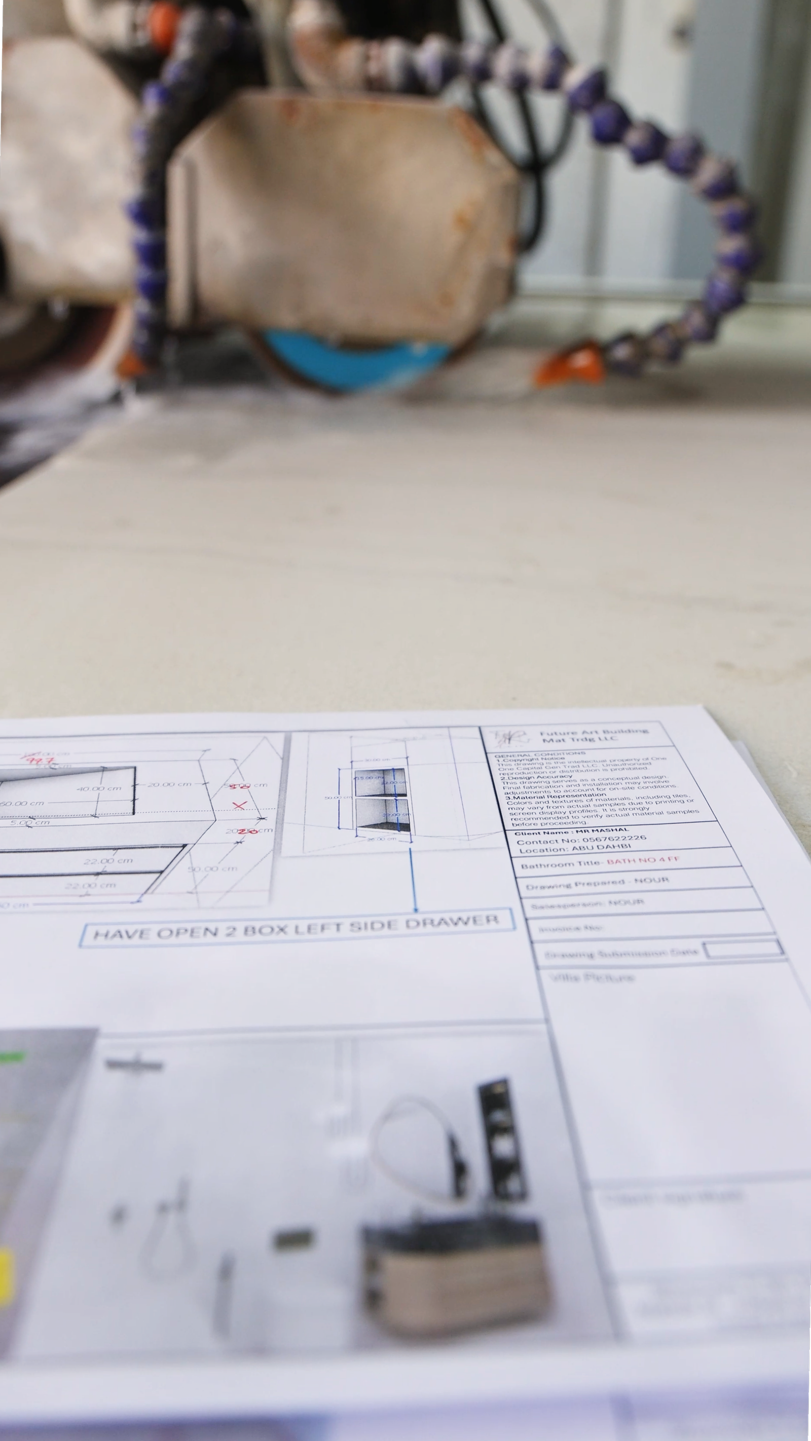 Porcelain Counter Production